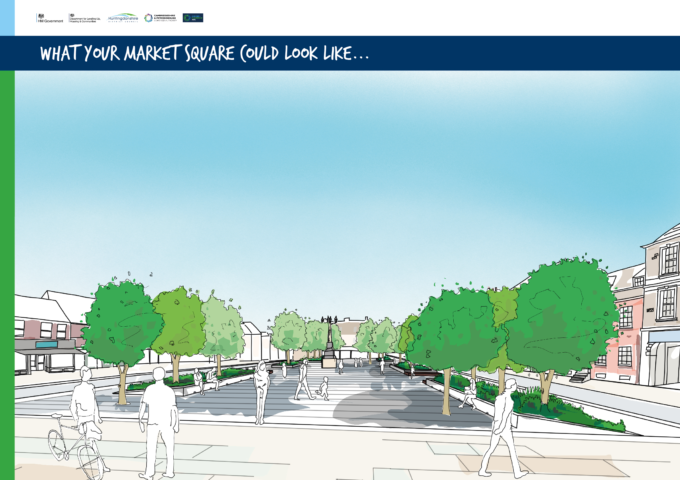 What your Market Square could look like. Image showing an artist’s impression of the Market Square.