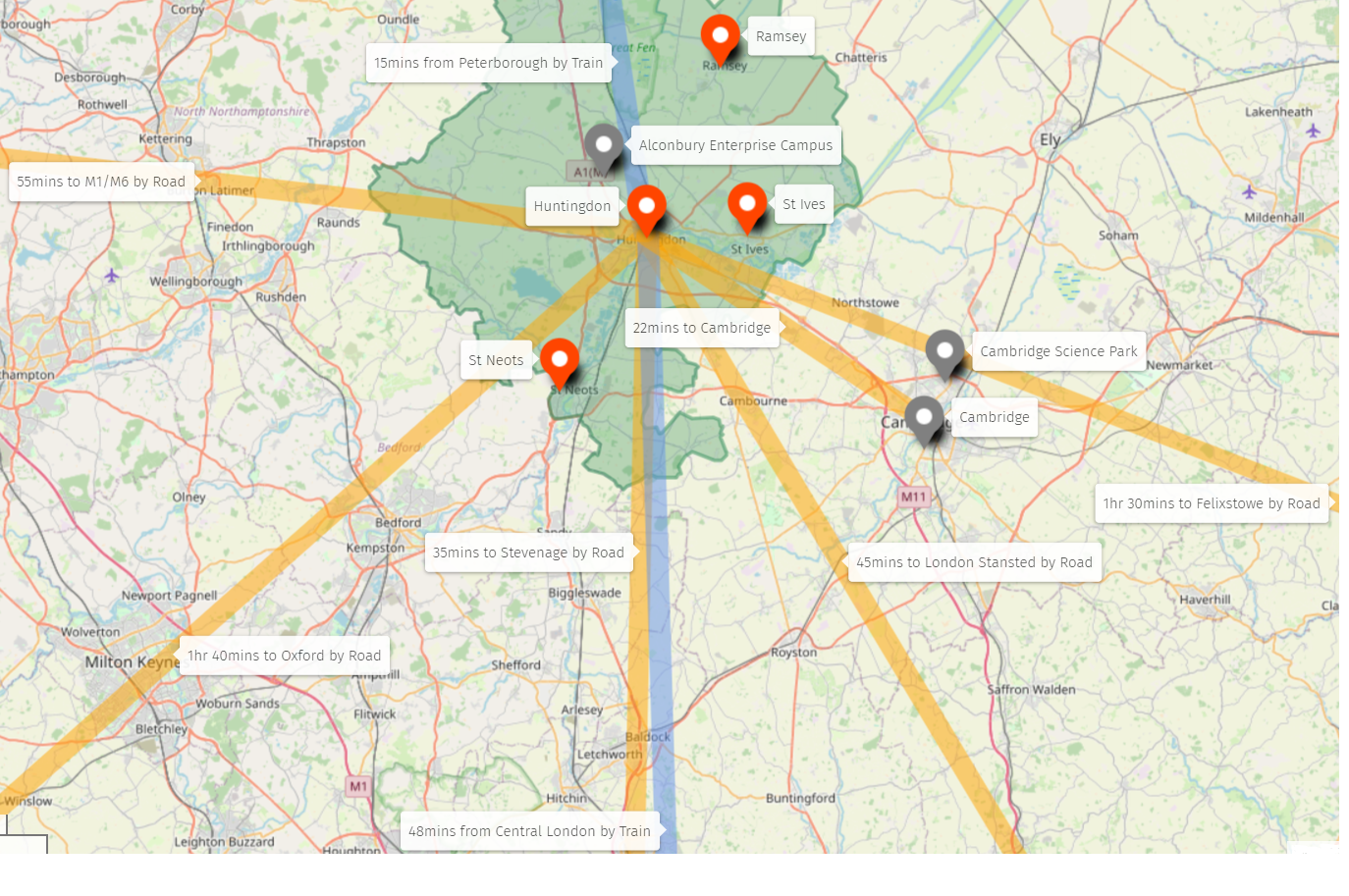 Getting Here - Huntingdonshire.gov.uk